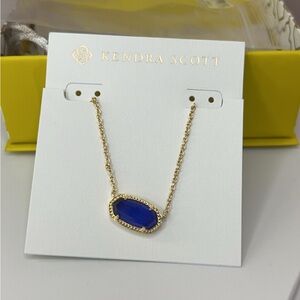 Colbat Cat Eye pendant Kendra Scott necklace